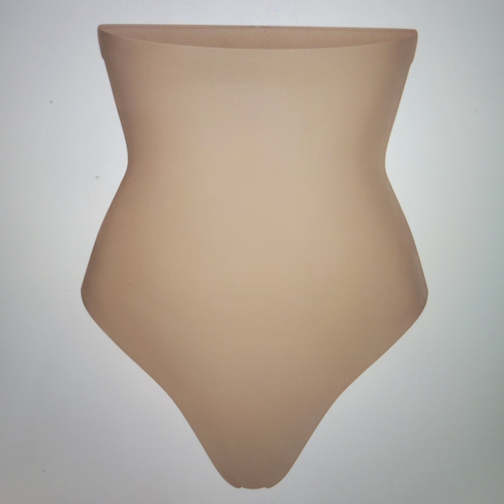 SKIMS Body Zoned High-Waisted Thong Shapewear in Nude